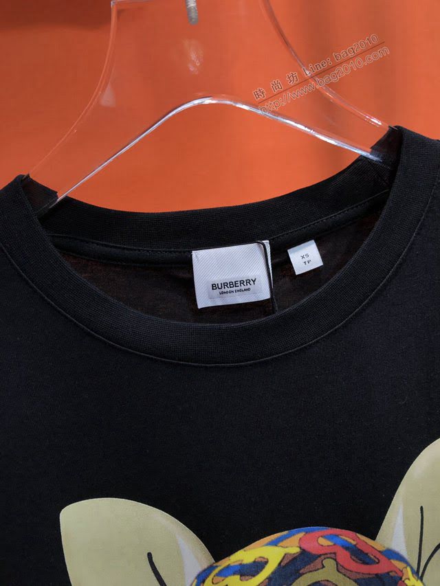 Burberry新款短袖 巴寶莉2020新款印花刺繡T恤 頂級品質  tzy2554